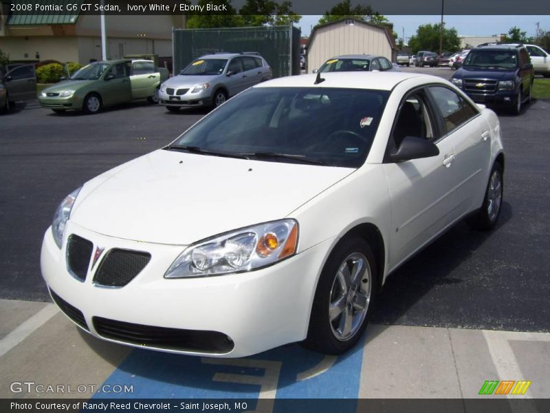 Ivory White / Ebony Black 2008 Pontiac G6 GT Sedan