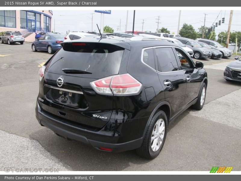 Super Black / Charcoal 2015 Nissan Rogue SV AWD