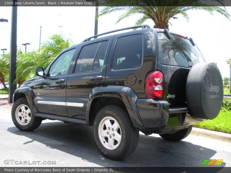 Black / Medium Slate Gray 2006 Jeep Liberty Sport