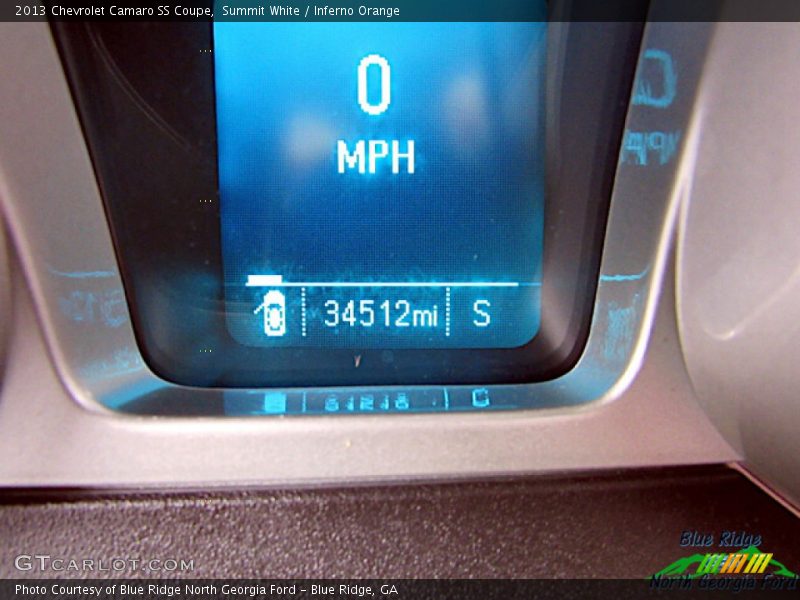 Summit White / Inferno Orange 2013 Chevrolet Camaro SS Coupe