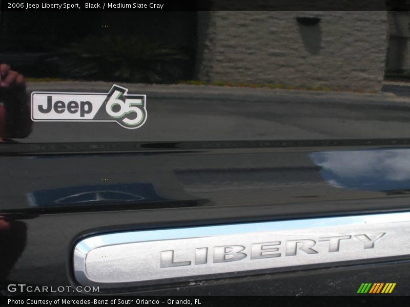 Black / Medium Slate Gray 2006 Jeep Liberty Sport