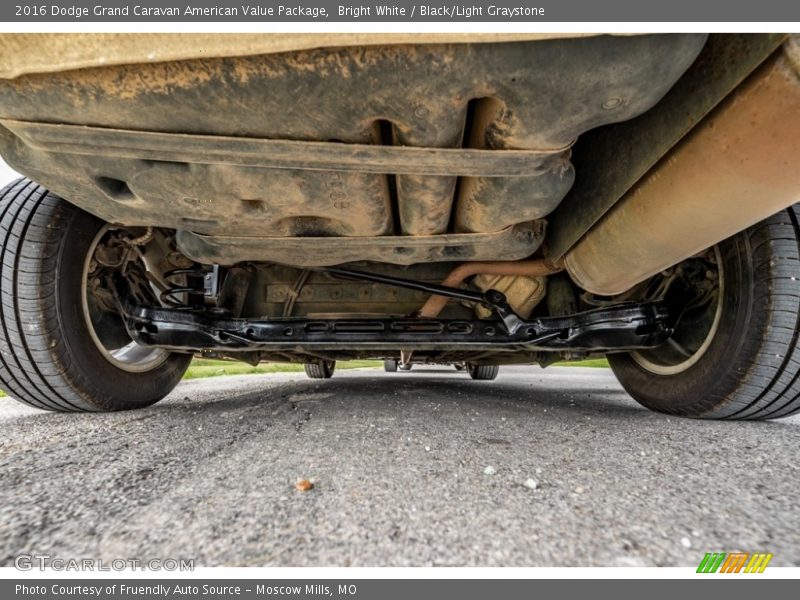 Bright White / Black/Light Graystone 2016 Dodge Grand Caravan American Value Package