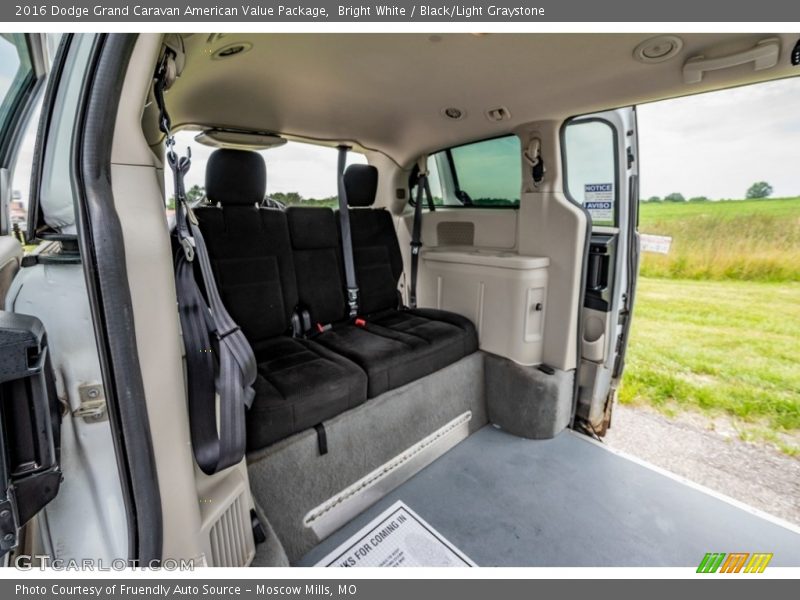 Bright White / Black/Light Graystone 2016 Dodge Grand Caravan American Value Package