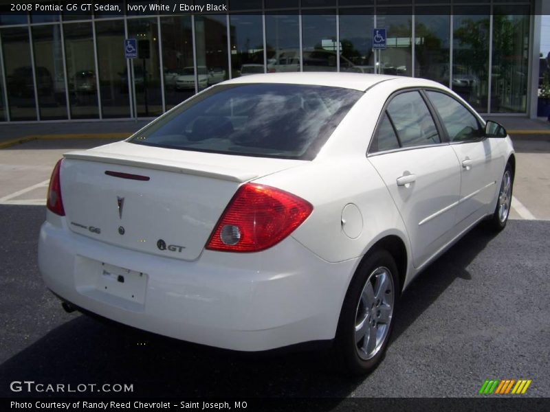 Ivory White / Ebony Black 2008 Pontiac G6 GT Sedan