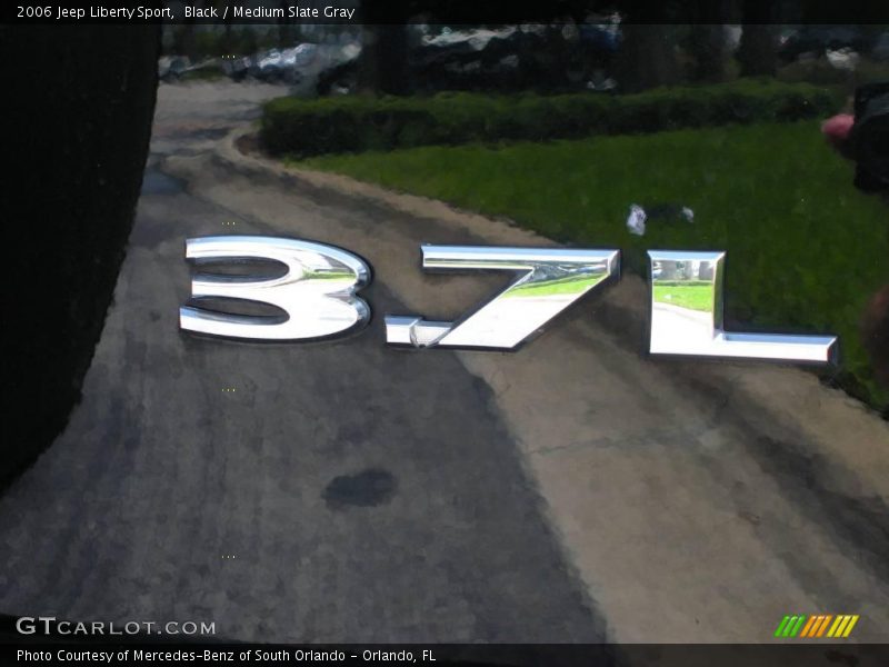 Black / Medium Slate Gray 2006 Jeep Liberty Sport