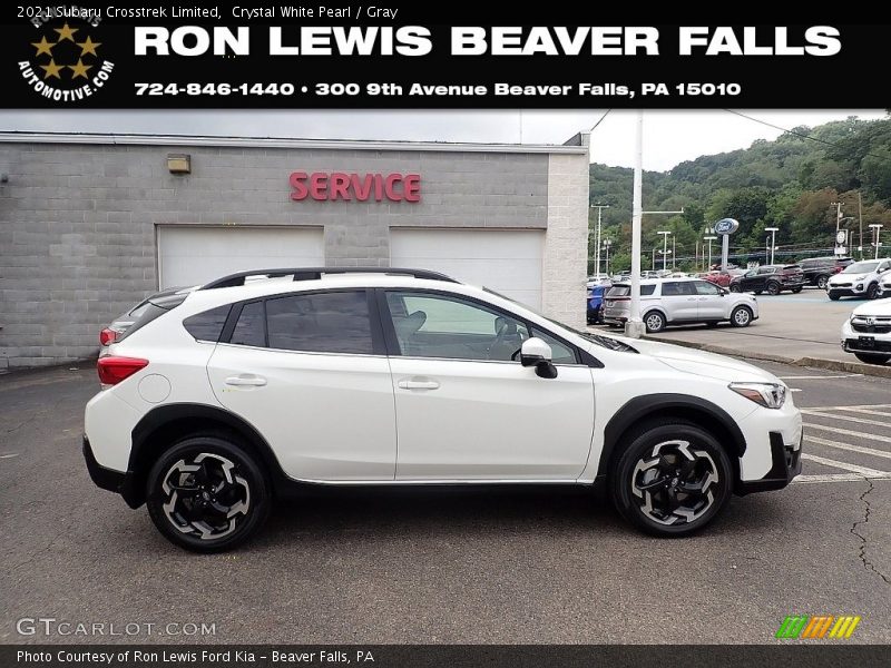 Crystal White Pearl / Gray 2021 Subaru Crosstrek Limited