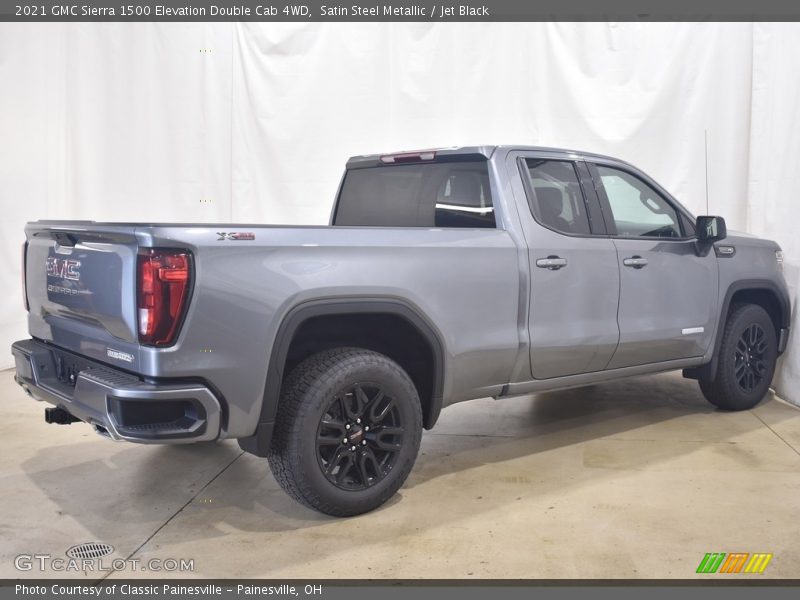 Satin Steel Metallic / Jet Black 2021 GMC Sierra 1500 Elevation Double Cab 4WD