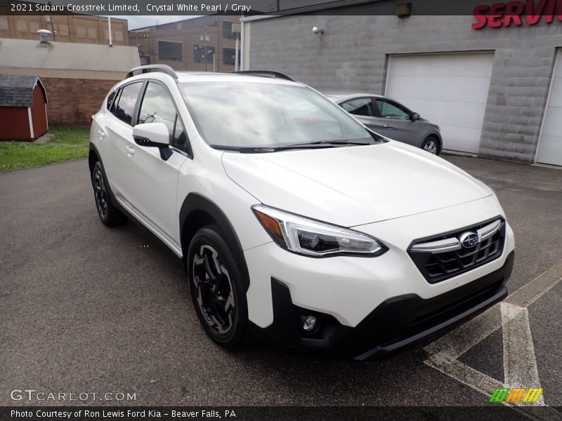 Crystal White Pearl / Gray 2021 Subaru Crosstrek Limited