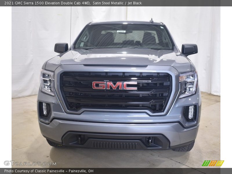 Satin Steel Metallic / Jet Black 2021 GMC Sierra 1500 Elevation Double Cab 4WD