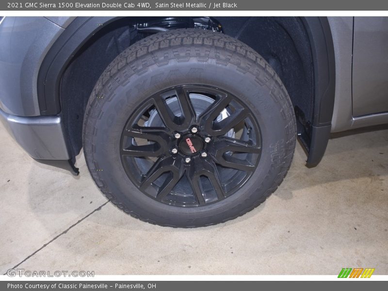 Satin Steel Metallic / Jet Black 2021 GMC Sierra 1500 Elevation Double Cab 4WD