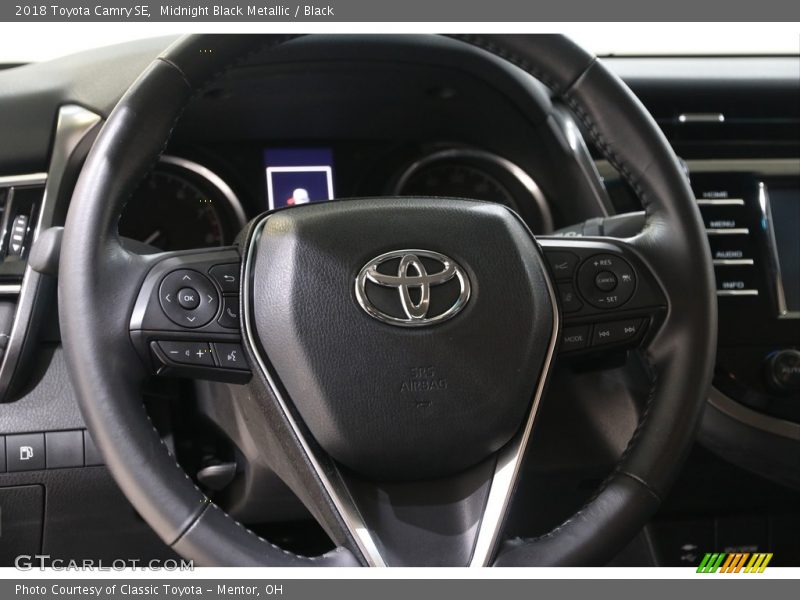 Midnight Black Metallic / Black 2018 Toyota Camry SE