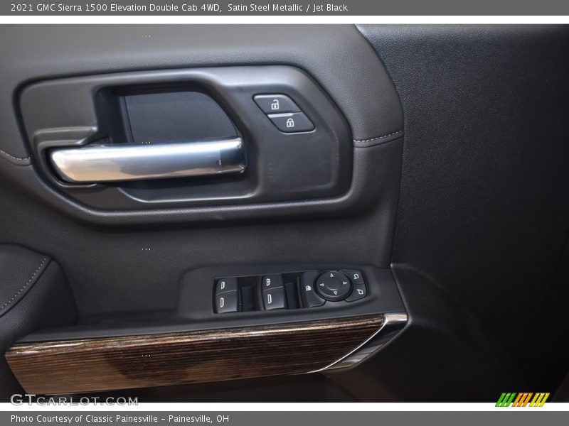 Satin Steel Metallic / Jet Black 2021 GMC Sierra 1500 Elevation Double Cab 4WD