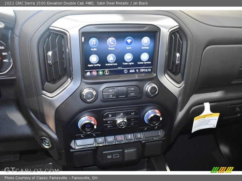 Satin Steel Metallic / Jet Black 2021 GMC Sierra 1500 Elevation Double Cab 4WD