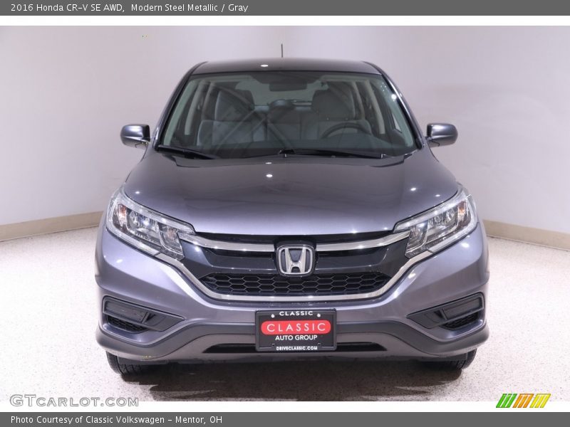 Modern Steel Metallic / Gray 2016 Honda CR-V SE AWD