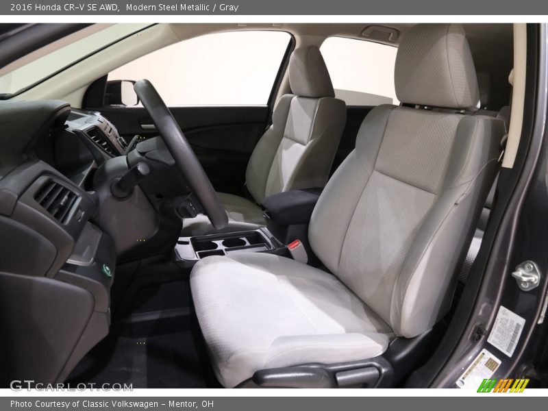 Modern Steel Metallic / Gray 2016 Honda CR-V SE AWD