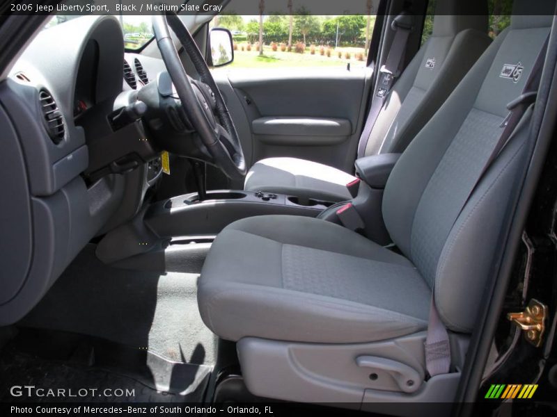 Black / Medium Slate Gray 2006 Jeep Liberty Sport
