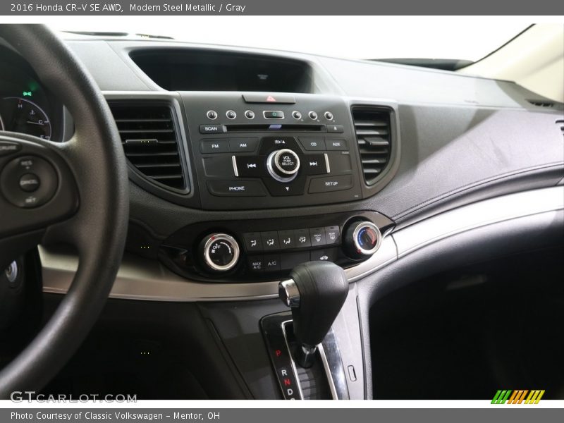 Modern Steel Metallic / Gray 2016 Honda CR-V SE AWD