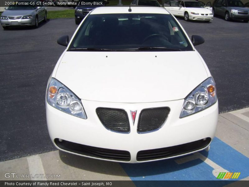 Ivory White / Ebony Black 2008 Pontiac G6 GT Sedan