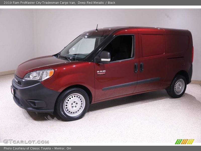 Deep Red Metallic / Black 2019 Ram ProMaster City Tradesman Cargo Van