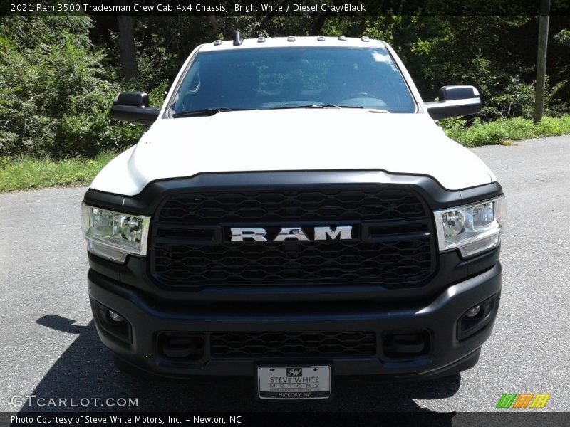 Bright White / Diesel Gray/Black 2021 Ram 3500 Tradesman Crew Cab 4x4 Chassis