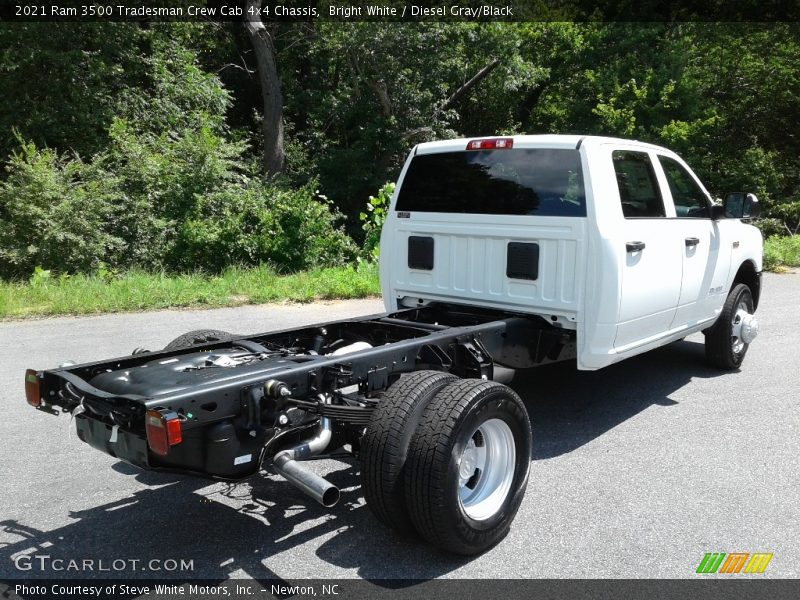 Bright White / Diesel Gray/Black 2021 Ram 3500 Tradesman Crew Cab 4x4 Chassis