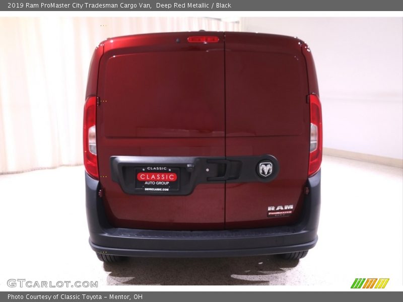 Deep Red Metallic / Black 2019 Ram ProMaster City Tradesman Cargo Van