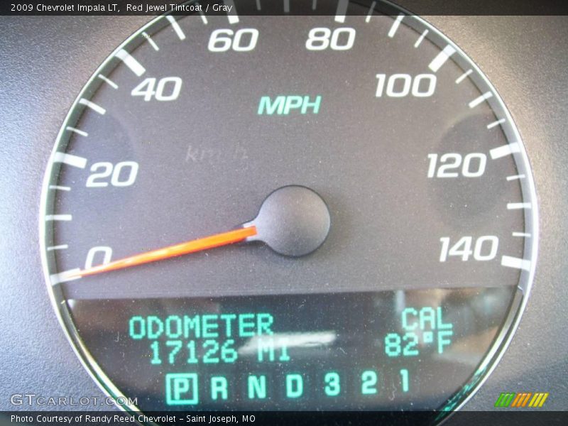 Red Jewel Tintcoat / Gray 2009 Chevrolet Impala LT