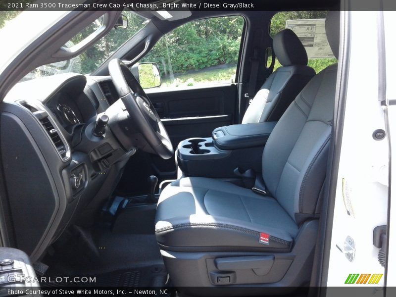 Bright White / Diesel Gray/Black 2021 Ram 3500 Tradesman Crew Cab 4x4 Chassis