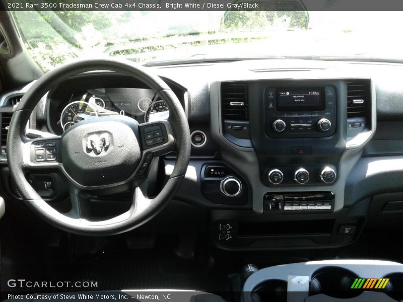 Bright White / Diesel Gray/Black 2021 Ram 3500 Tradesman Crew Cab 4x4 Chassis