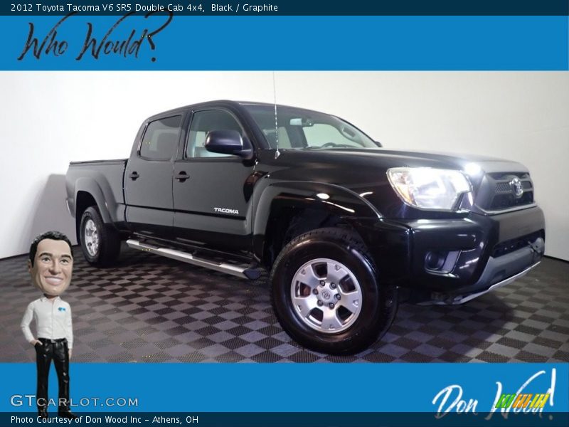 Black / Graphite 2012 Toyota Tacoma V6 SR5 Double Cab 4x4