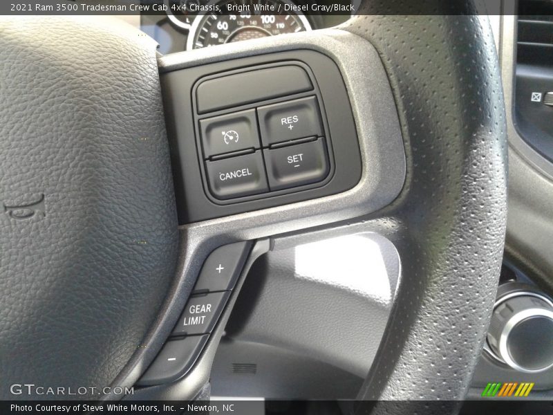 Bright White / Diesel Gray/Black 2021 Ram 3500 Tradesman Crew Cab 4x4 Chassis