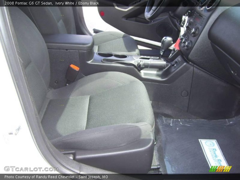 Ivory White / Ebony Black 2008 Pontiac G6 GT Sedan