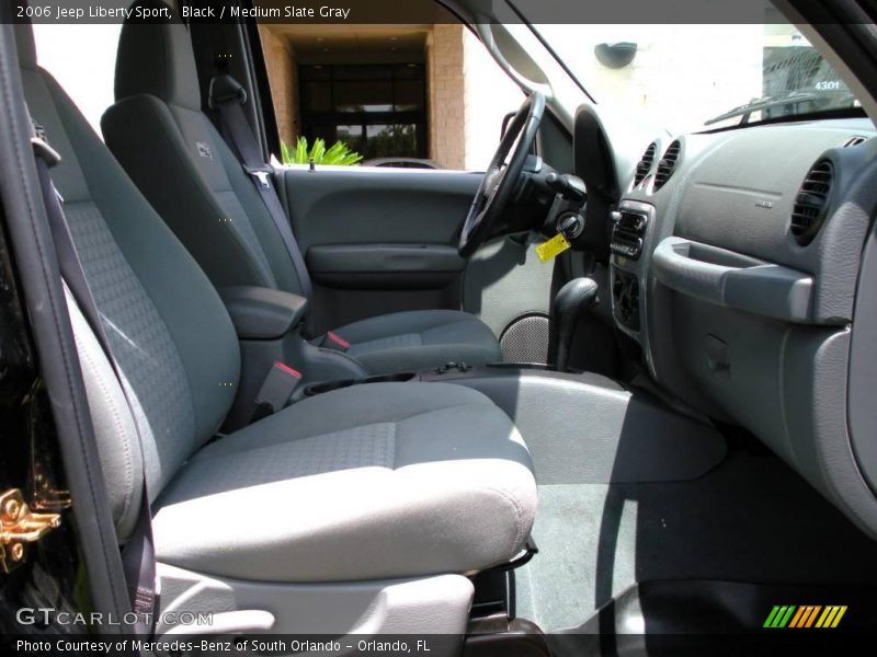 Black / Medium Slate Gray 2006 Jeep Liberty Sport