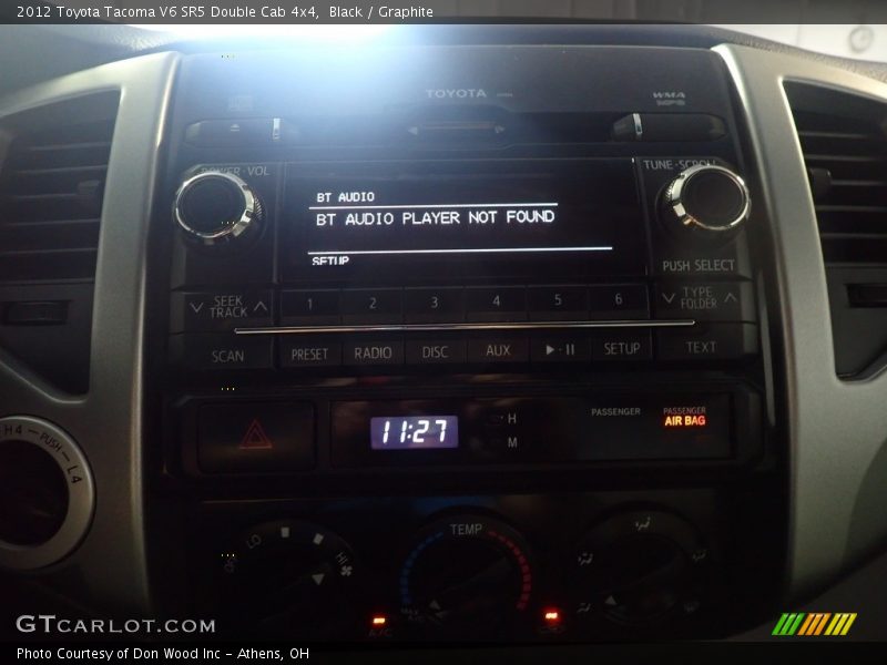Black / Graphite 2012 Toyota Tacoma V6 SR5 Double Cab 4x4