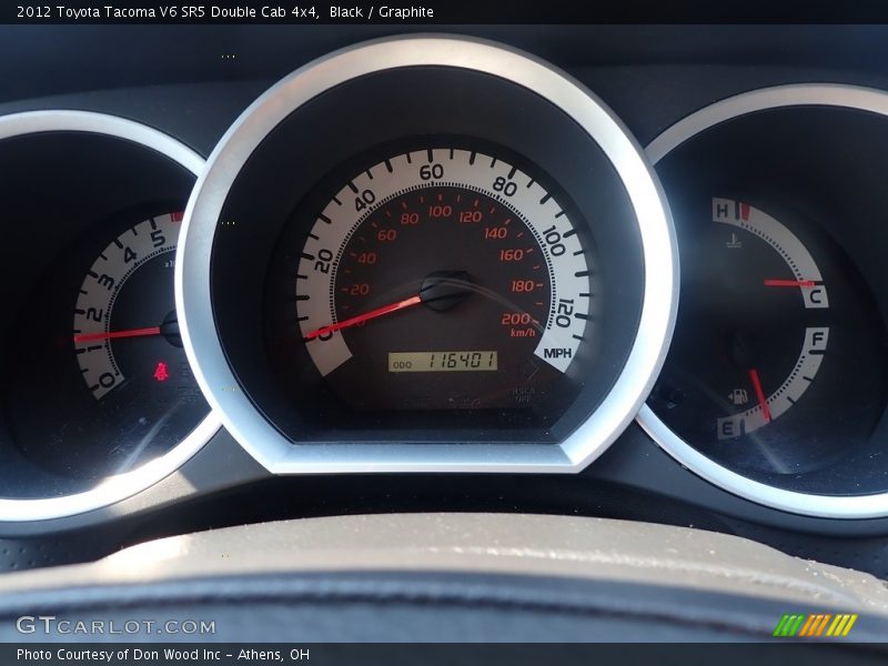 Black / Graphite 2012 Toyota Tacoma V6 SR5 Double Cab 4x4