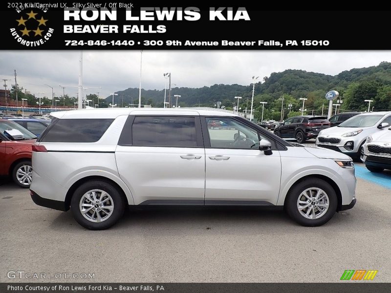 Silky Silver / Off Black 2022 Kia Carnival LX