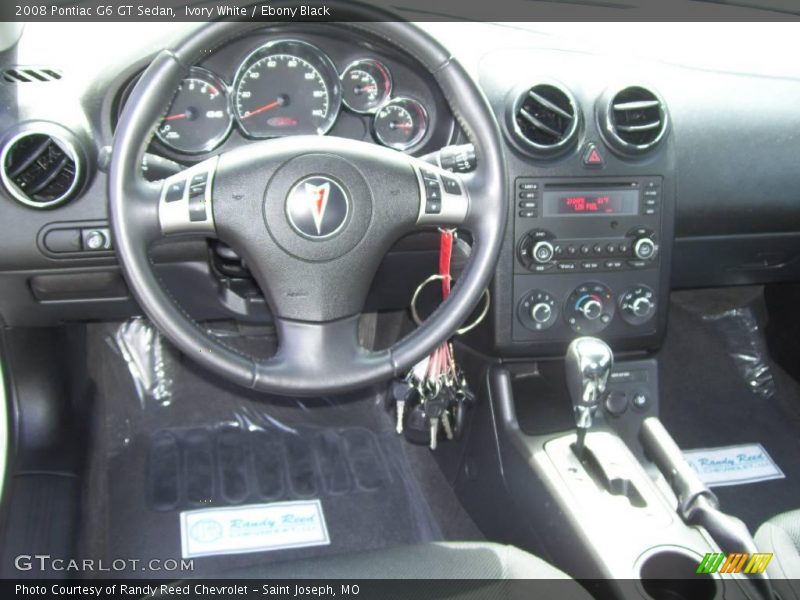 Ivory White / Ebony Black 2008 Pontiac G6 GT Sedan