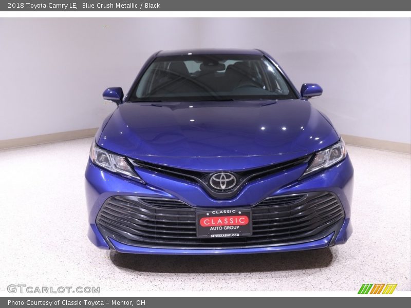 Blue Crush Metallic / Black 2018 Toyota Camry LE