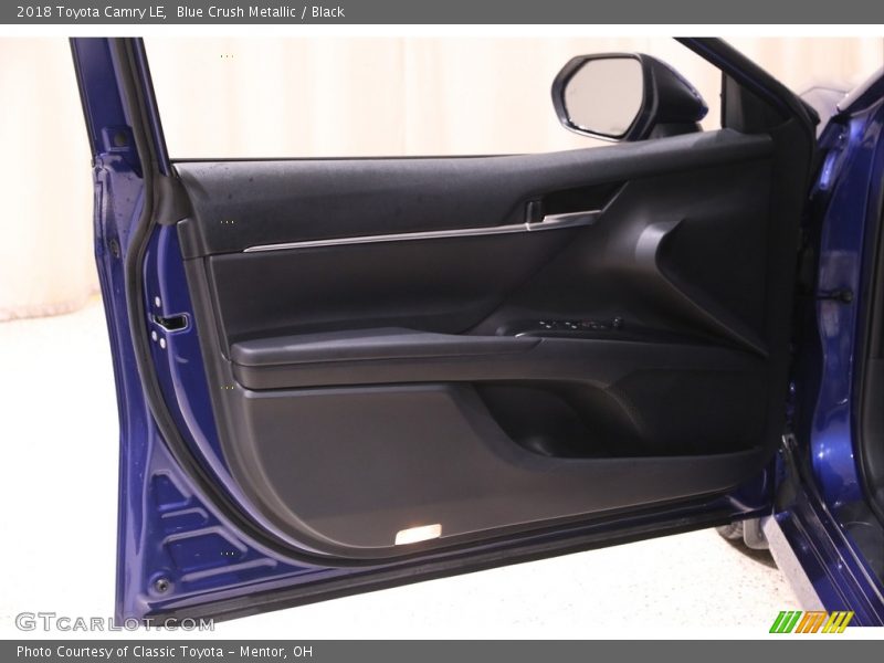 Blue Crush Metallic / Black 2018 Toyota Camry LE