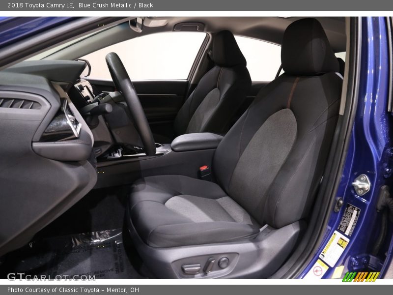 Blue Crush Metallic / Black 2018 Toyota Camry LE