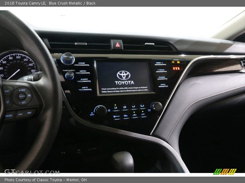 Blue Crush Metallic / Black 2018 Toyota Camry LE