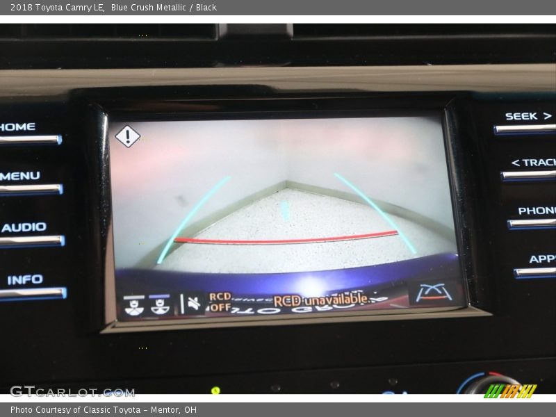 Blue Crush Metallic / Black 2018 Toyota Camry LE