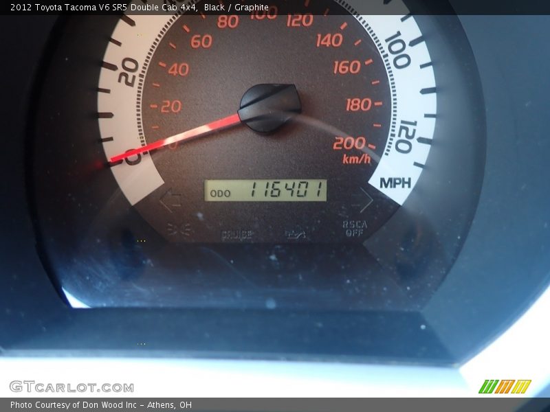 Black / Graphite 2012 Toyota Tacoma V6 SR5 Double Cab 4x4