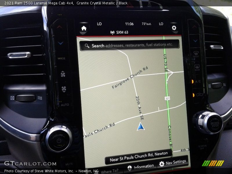 Navigation of 2021 2500 Laramie Mega Cab 4x4