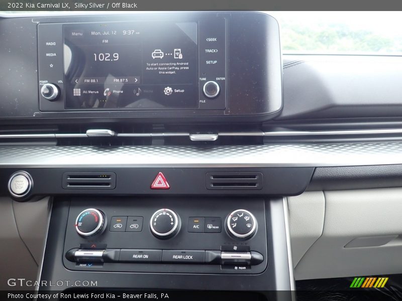 Silky Silver / Off Black 2022 Kia Carnival LX