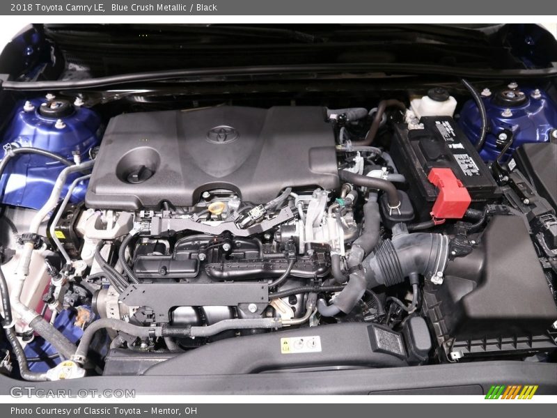 Blue Crush Metallic / Black 2018 Toyota Camry LE