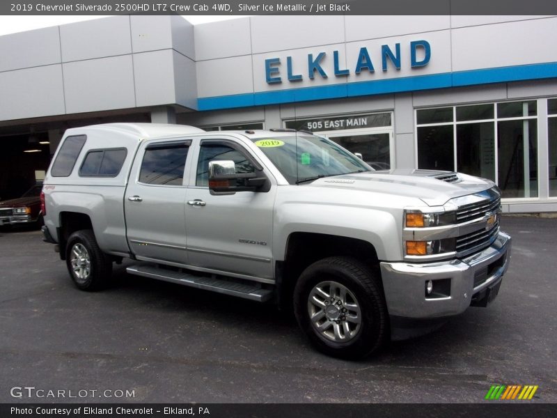Silver Ice Metallic / Jet Black 2019 Chevrolet Silverado 2500HD LTZ Crew Cab 4WD