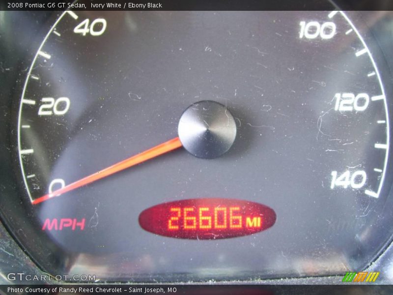 Ivory White / Ebony Black 2008 Pontiac G6 GT Sedan