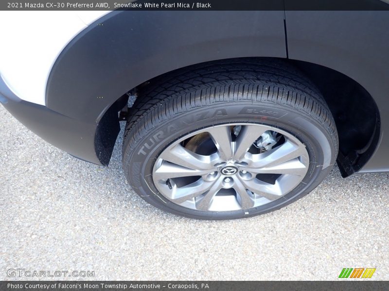 Snowflake White Pearl Mica / Black 2021 Mazda CX-30 Preferred AWD