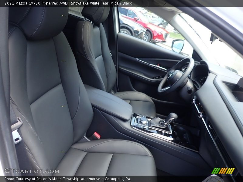 Snowflake White Pearl Mica / Black 2021 Mazda CX-30 Preferred AWD